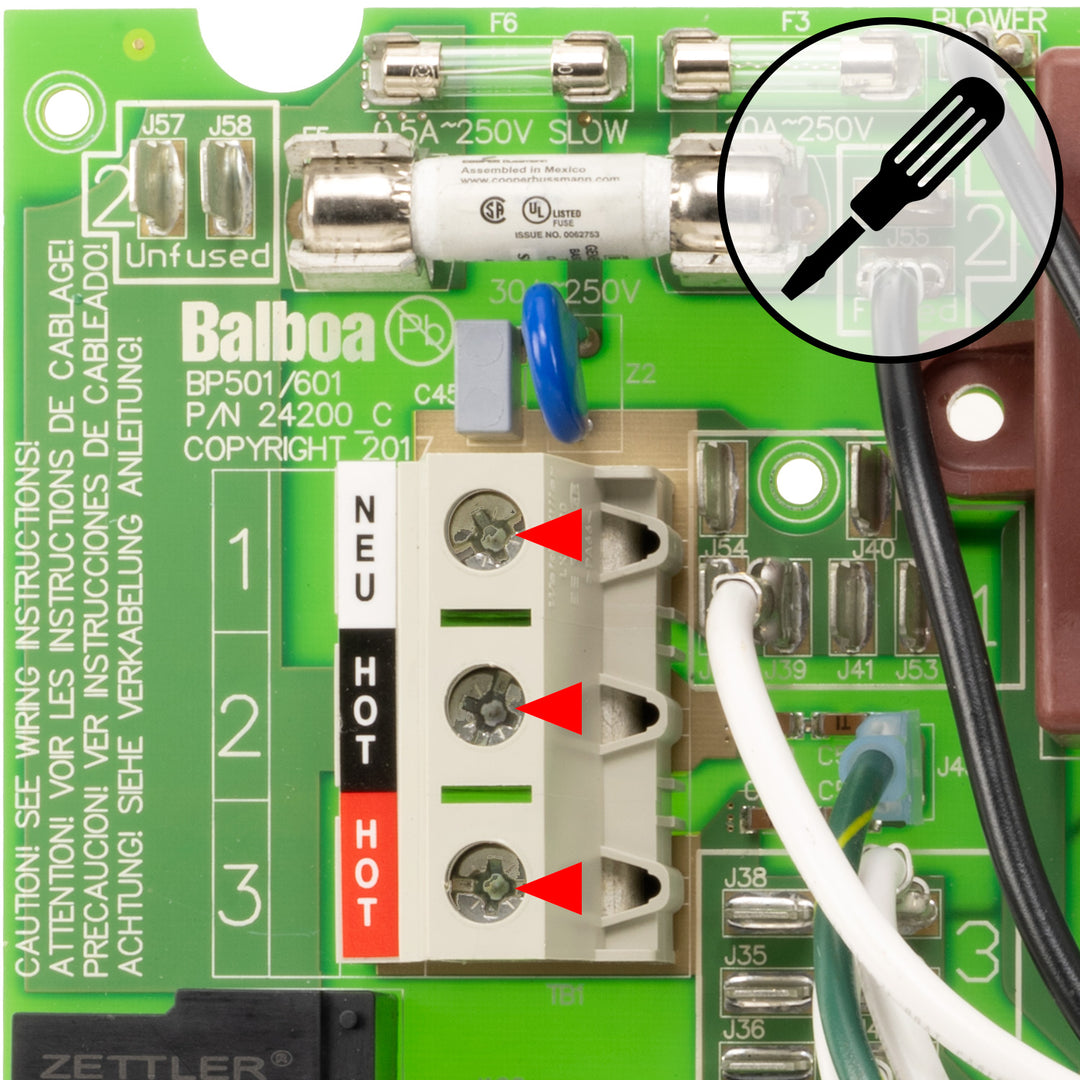 Balboa circuit board for BP501