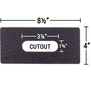 Keypad Adapter Plate 3¾" x 1⅝" cutout
