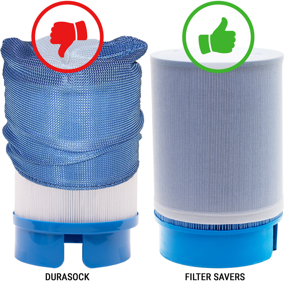 Durasock thumbs down filter savers thumbs up