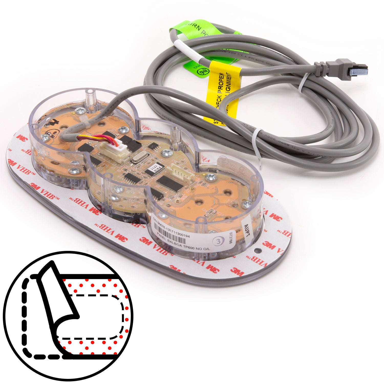 Balboa TP600 Series Spa Topside Keypads - Button Layout Choice
