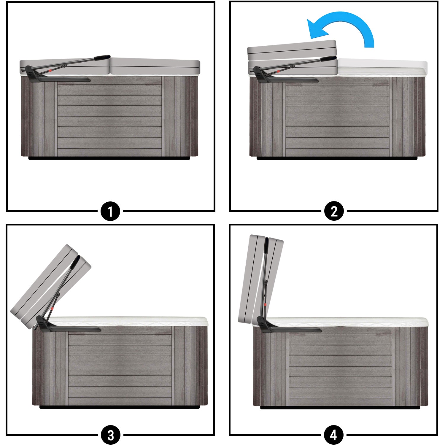 Hot Tub Cover Lift - CoverMate III Hydraulic Spa Cover Lifter ...