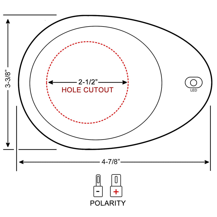 speaker hole cutout diagram