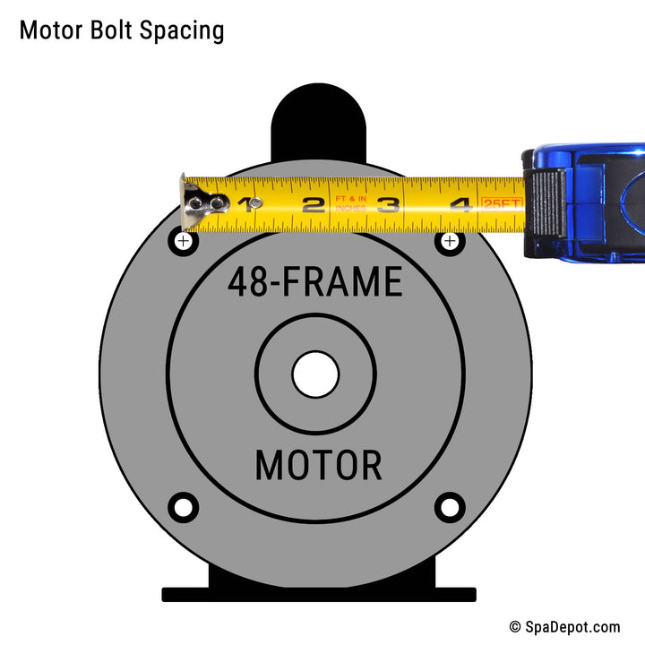 3/4 HP Waterway Center Discharge Wet End 1.5" in/out 48Fr