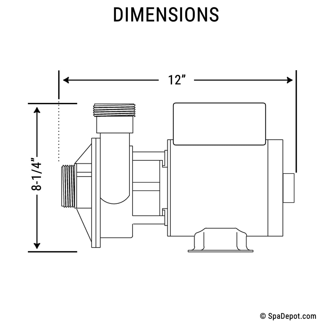 Waterway Iron Might Circulating Pump 1.5" 240V