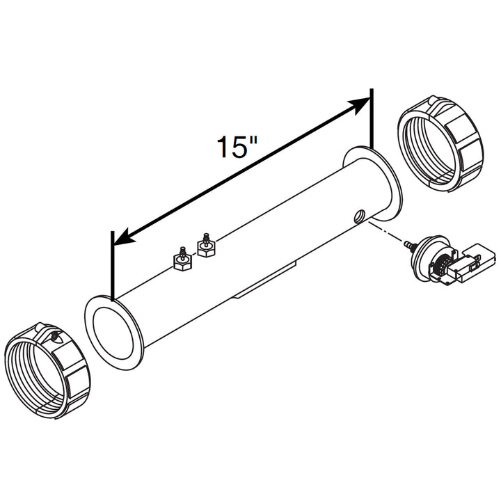 Balboa Lite Leader Flo-Thru Heater Assembly 4.0kW