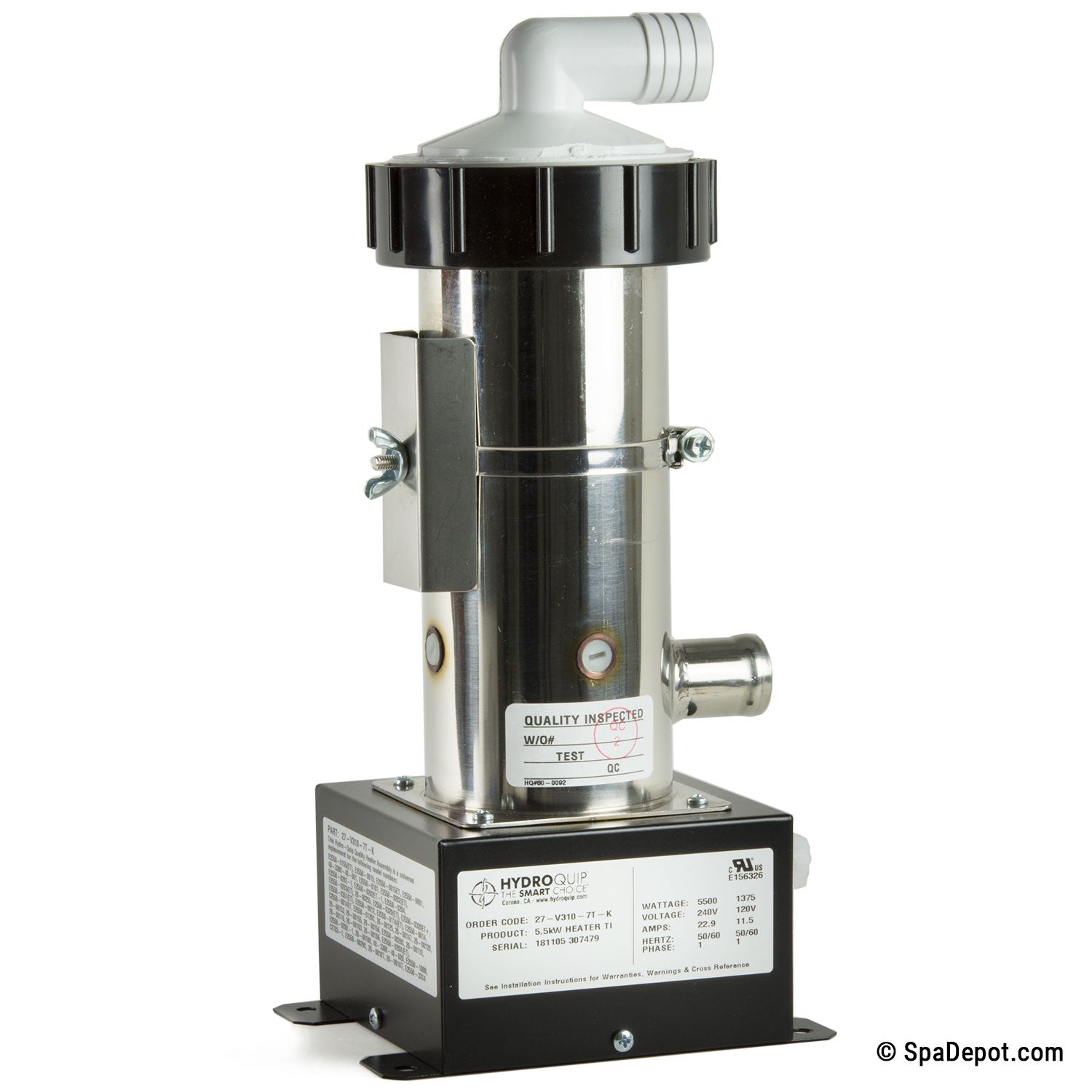 Low-Flow Universal Hot Tub Heater Assembly - Titanium – SpaDepot.com