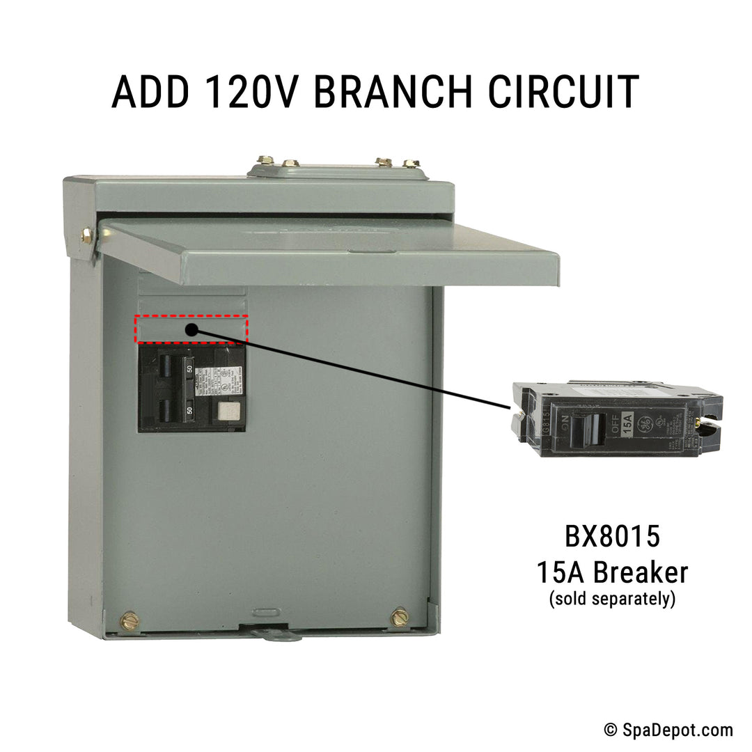 MW 240V Spa GFCI Box / Disconnect - Up to 50A Load