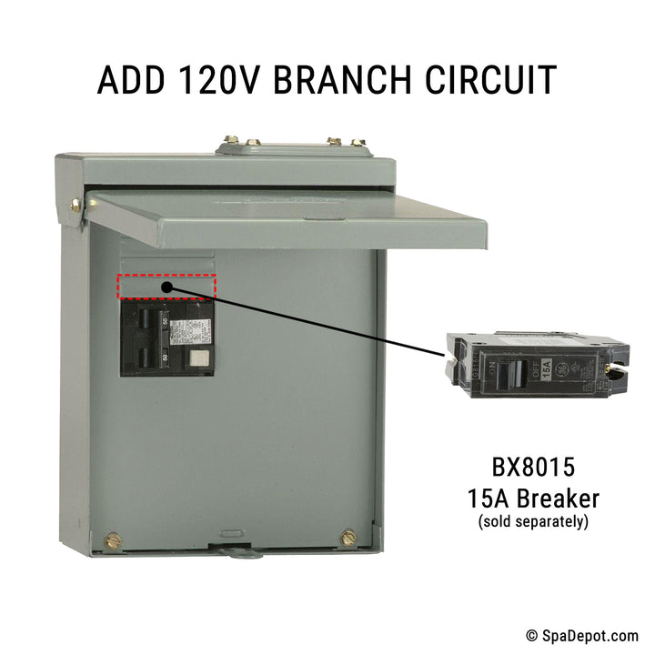 MW 240V Spa GFCI Box / Disconnect - Up to 50A Load
