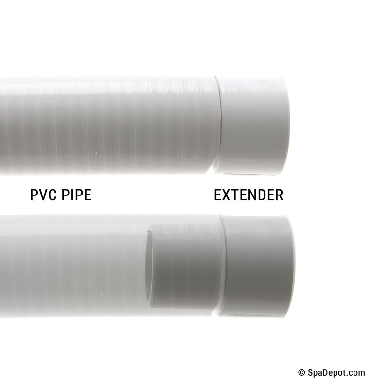 Hot Tub PVC Pipe Extender 2