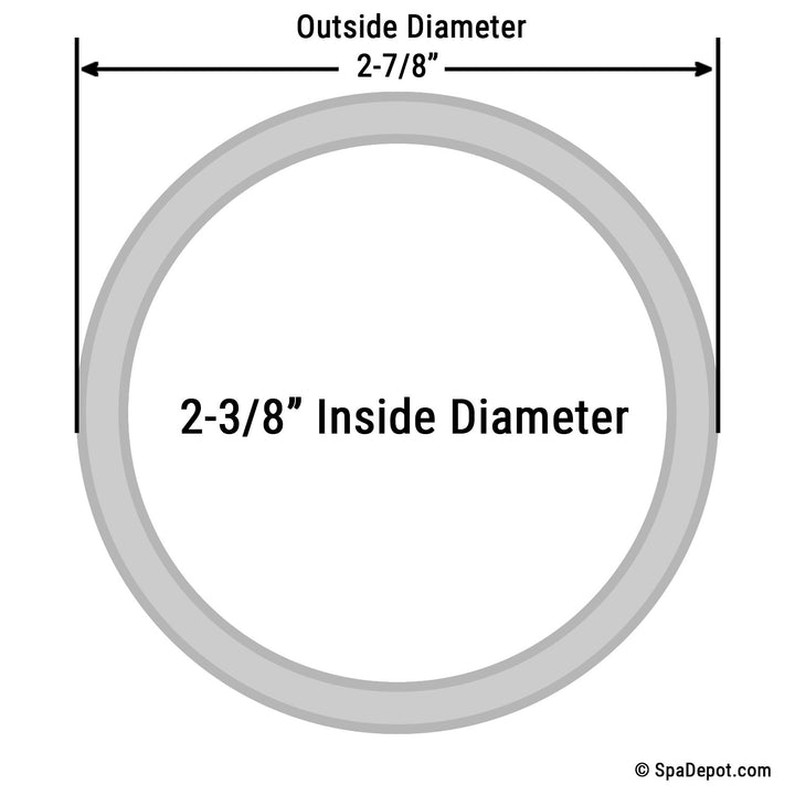 Waterway Poly Jet Wall Fitting Gasket (2-7/8"OD) - 2-Pack