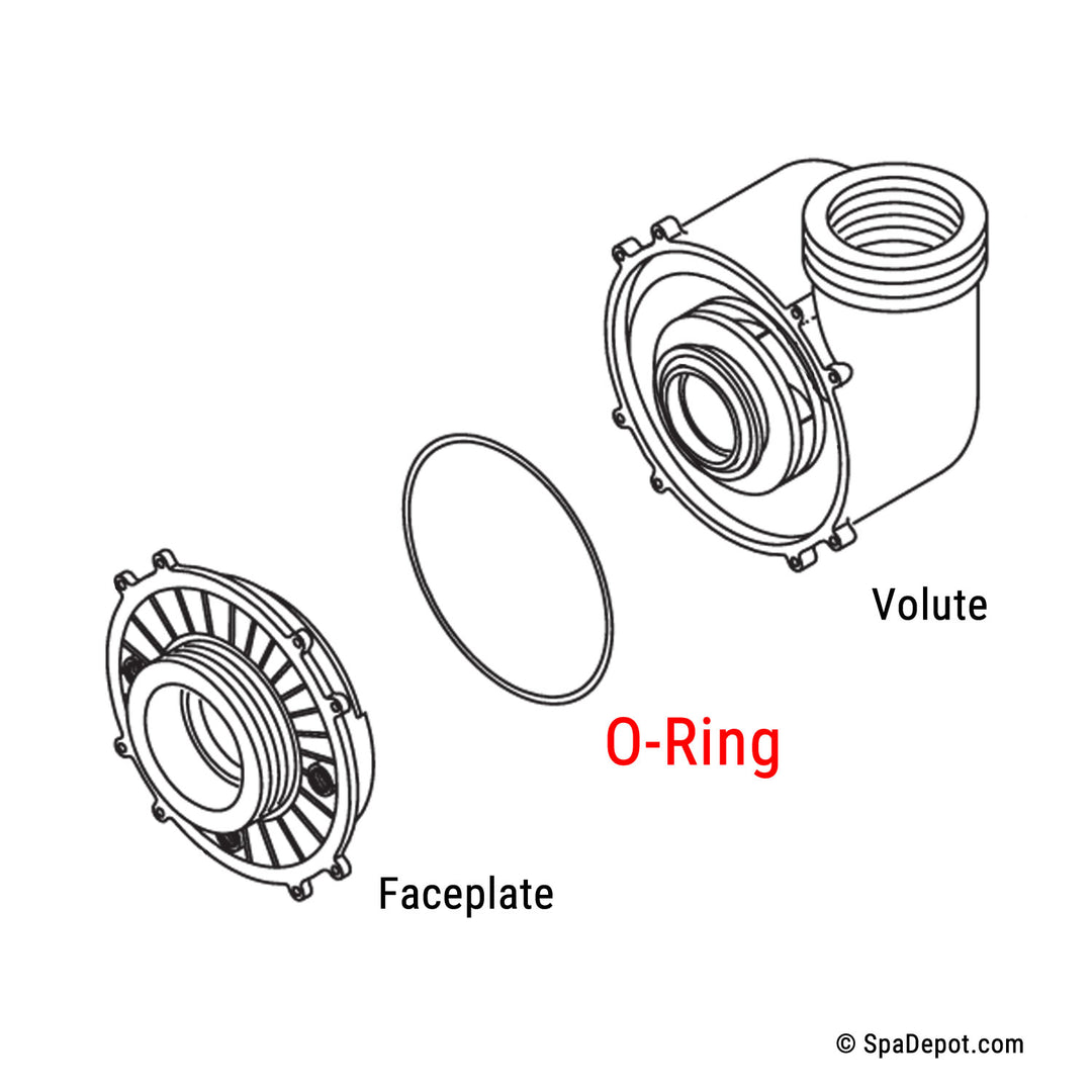 O-Ring for Waterway Executive Series Pump Faceplate