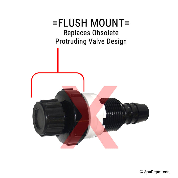 Exterior Spa Drain Valve - Flush Mount
