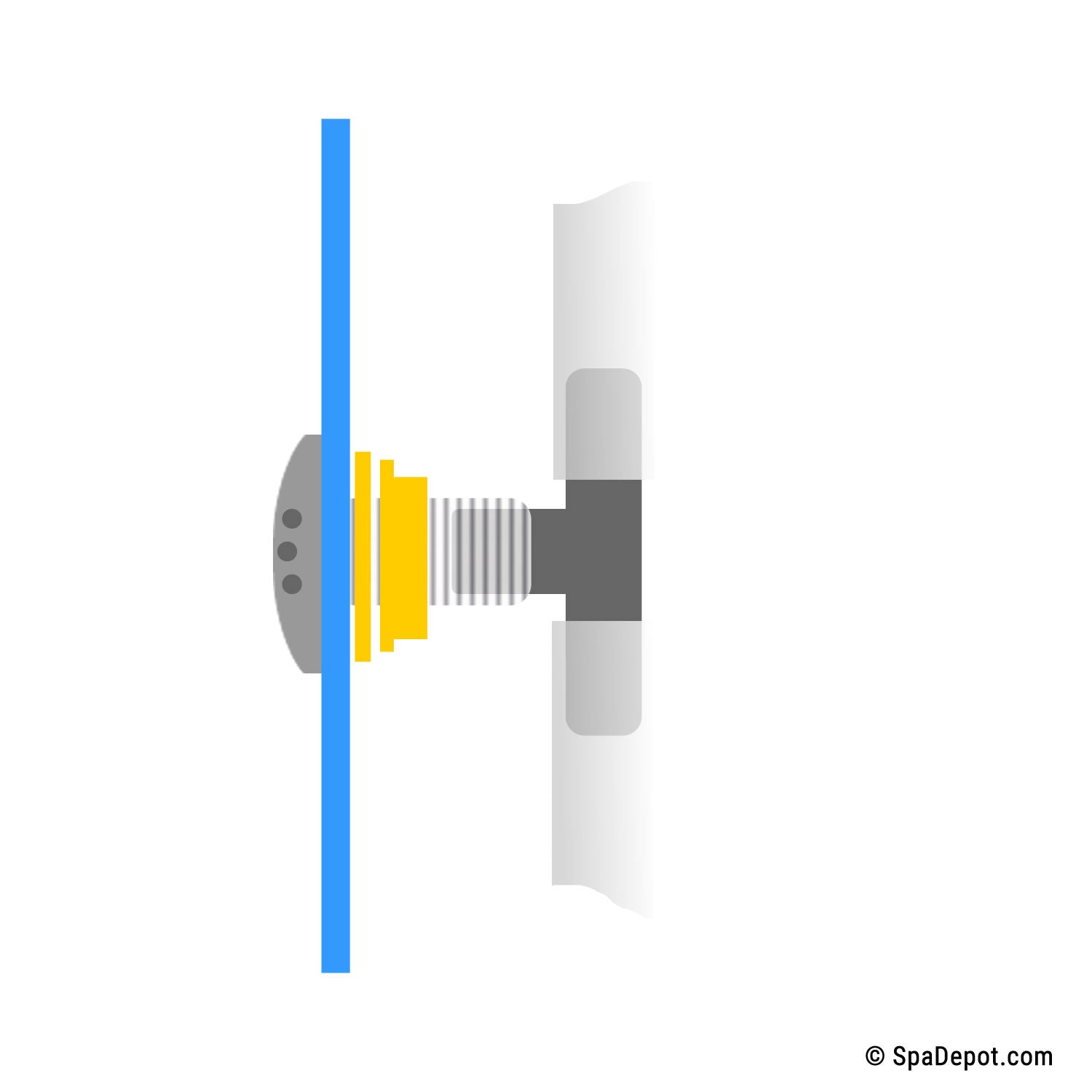 Hot Tub Air Injector Jet - with Adapters – SpaDepot.com
