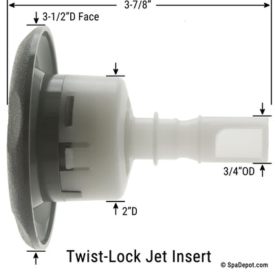 Pentair 3-1/2" Cyclone Directional Twist-Lock Jet Insert