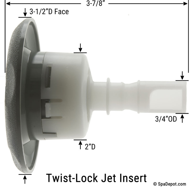 Pentair 3-1/2" Cyclone Directional Swirl Twist-Lock Jet Insert