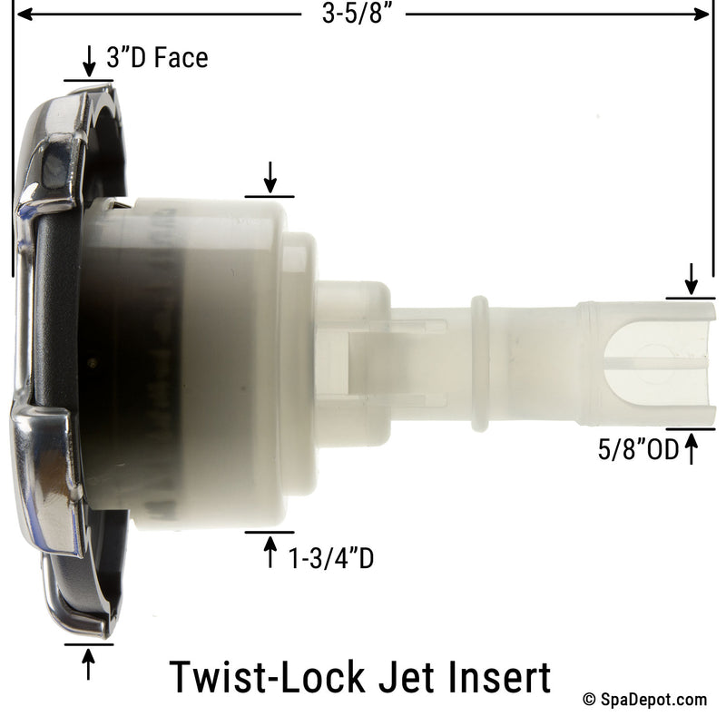 CMP 3" Typhoon Directional Twist-Lock Jet Insert - Crown