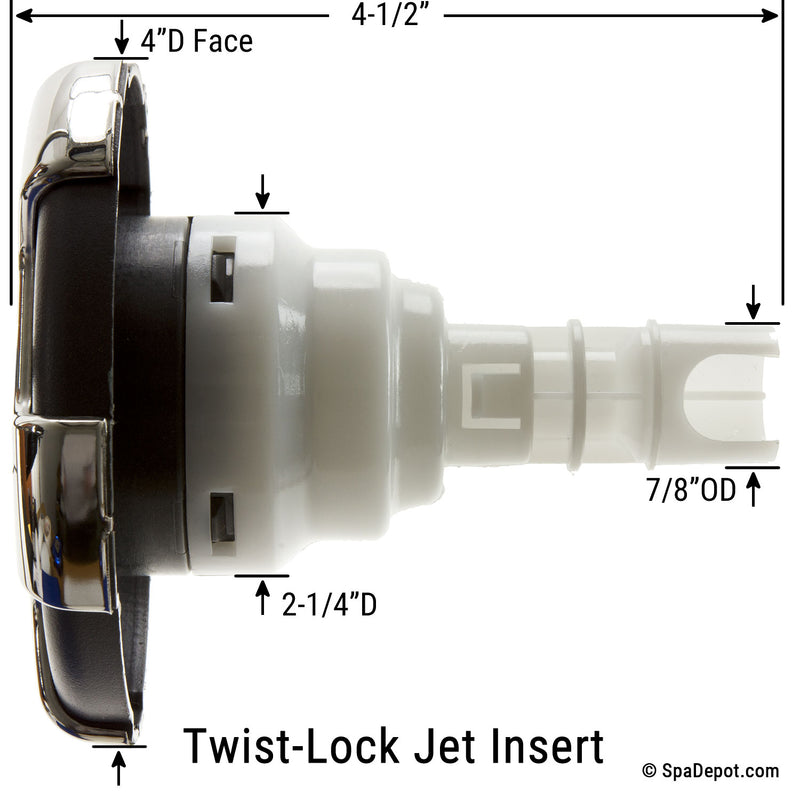 CMP 4" Typhoon Directional Twist-Lock Jet Insert - Crown