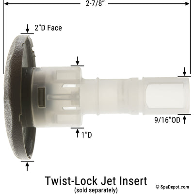 CMP 2" Typhoon Twist-Lock Jet Housing
