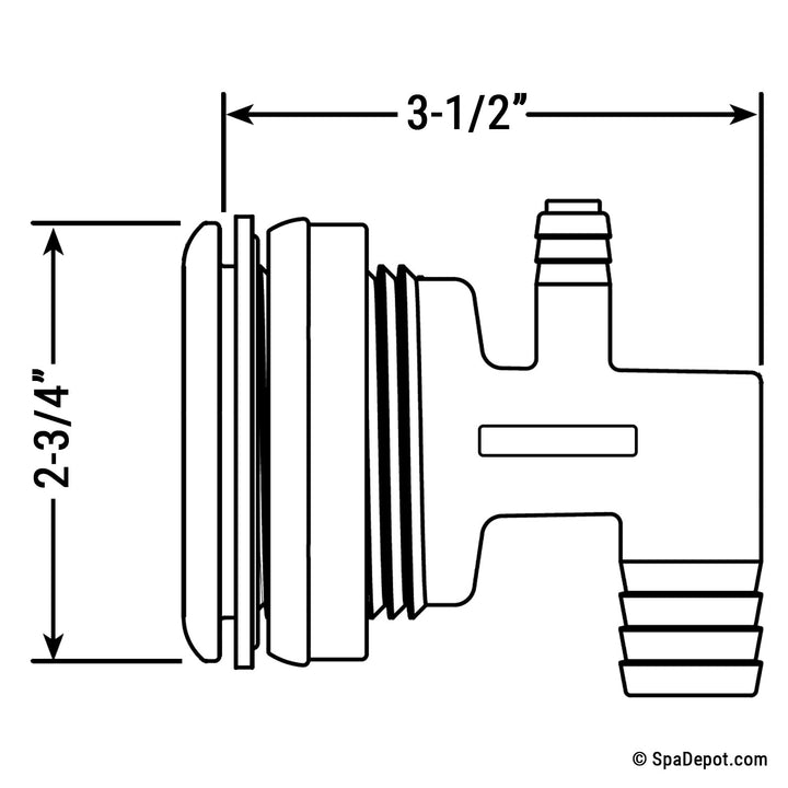 Waterway 3" Mini Storm Screw-in Jet Housing