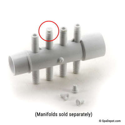 Manifold Plug 4-Pack for 3/8" Barb
