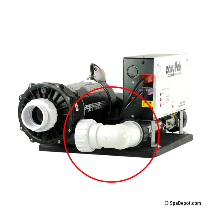 Union Assembly 90° - 1.5"FBT Pump x 2"MBT Heater