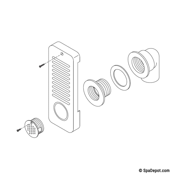 Strip Skimmer 90° - 1.5"SS