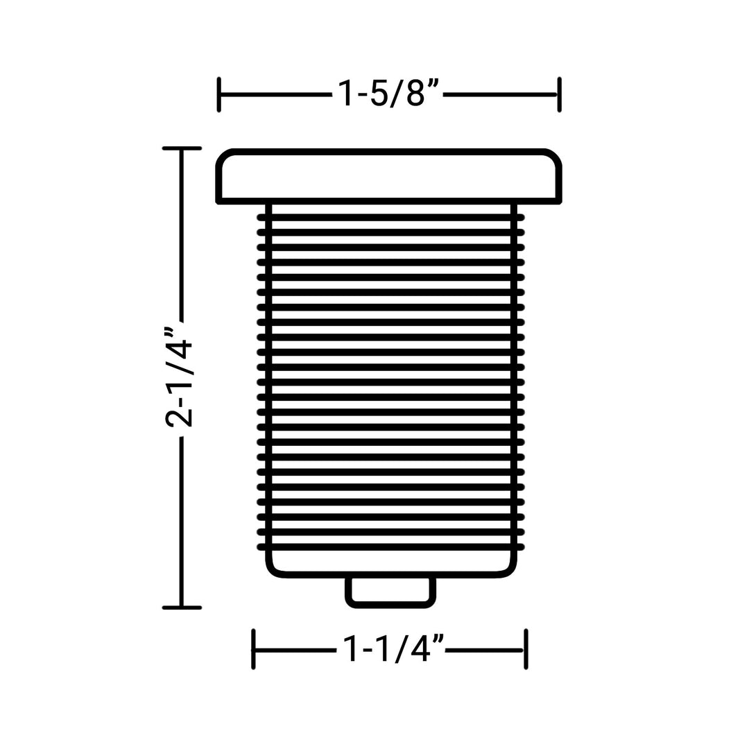 Spa Air Button - Stainless Steel