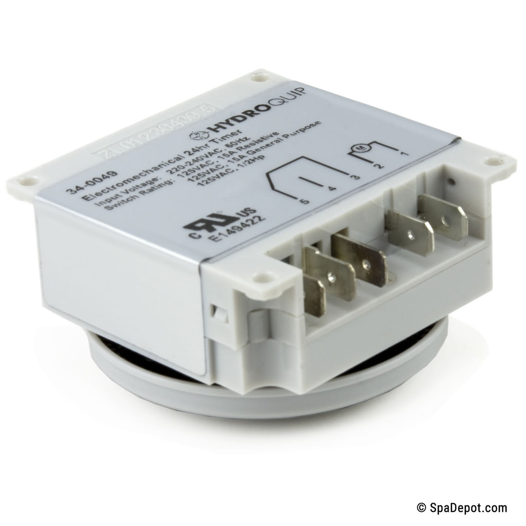 Spa Time Clock HydroQuip - 24 hr SPDT/SPST 240V