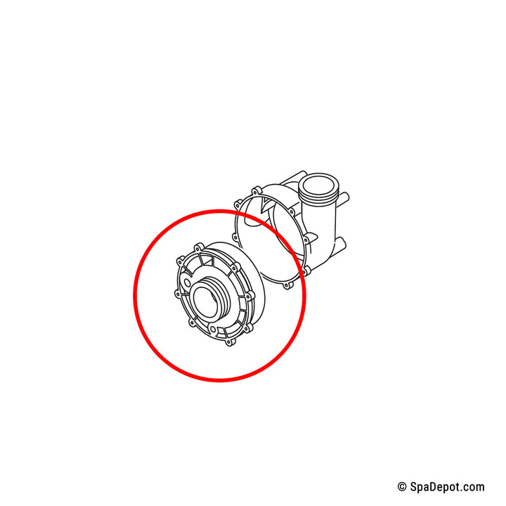 spa pump volute