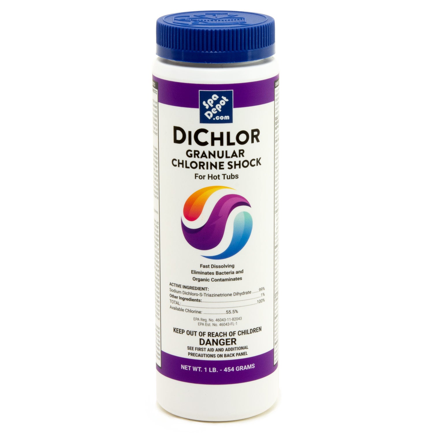 Dichlor Spa Chlorine Sanitizing Granules 1 lb – SpaDepot.com