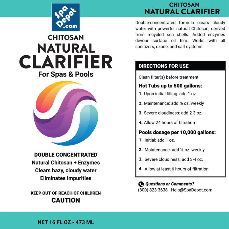 Chitosan Natural Clarifier for Spas & Pools