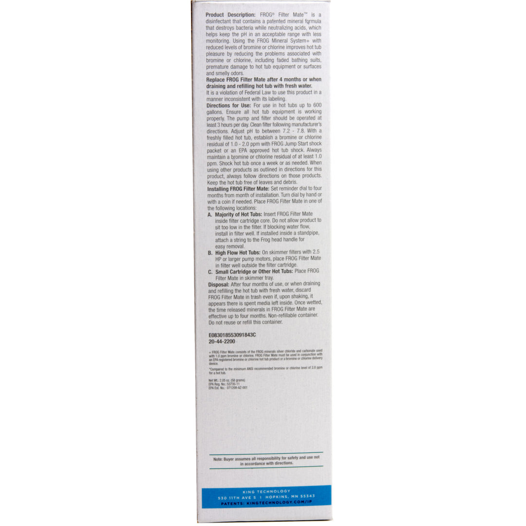 Spa Frog Filter Mate Mineral Sanitizer