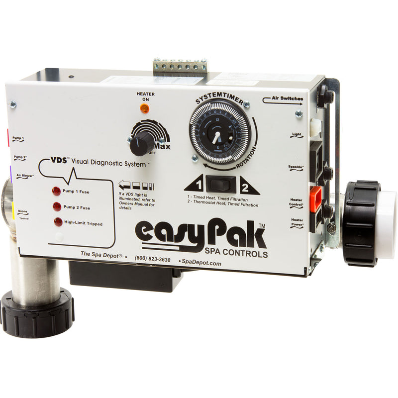 EasyPak 1001 Pump-Top Mount Flex-Fit Air Switch Spa Control Kit - Up to 2 Pumps & Blower