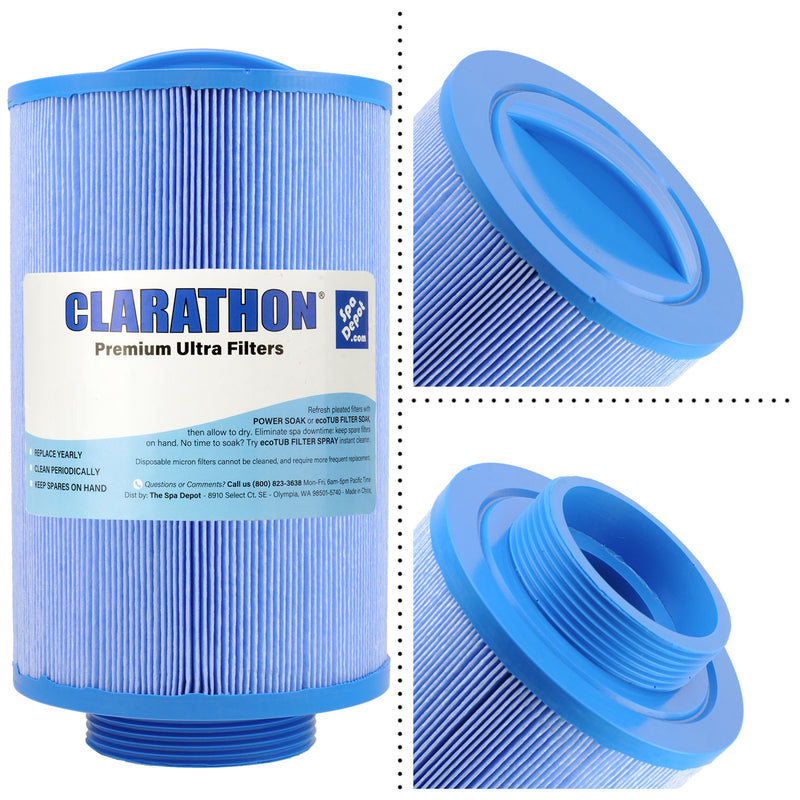 Clarathon Antimicrobial Threaded Filter for Advanced Spa Design/LA Spas FC0303M