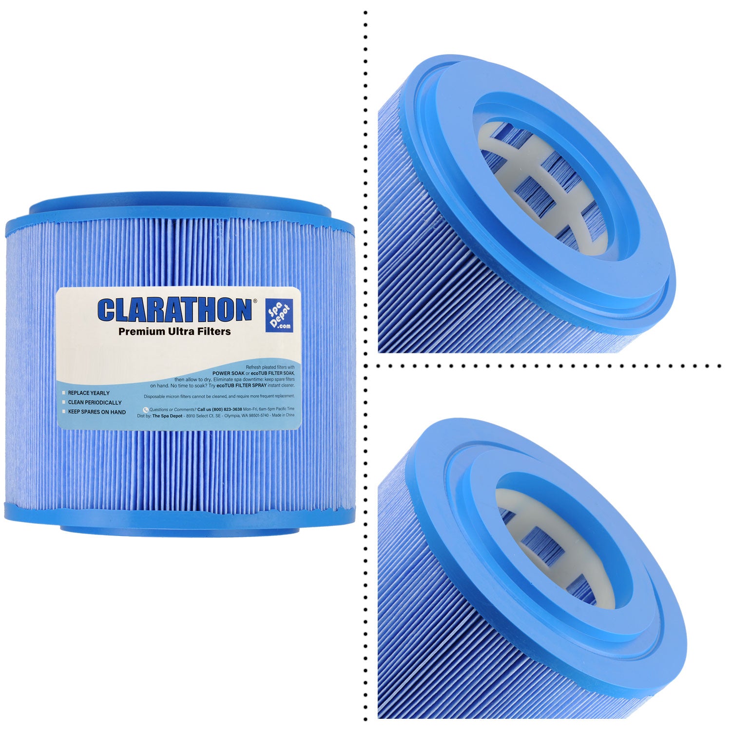 パルフェット　オーロラ　M Clarathon Antimicrobial Hot Tub Filter Cartridge for Master