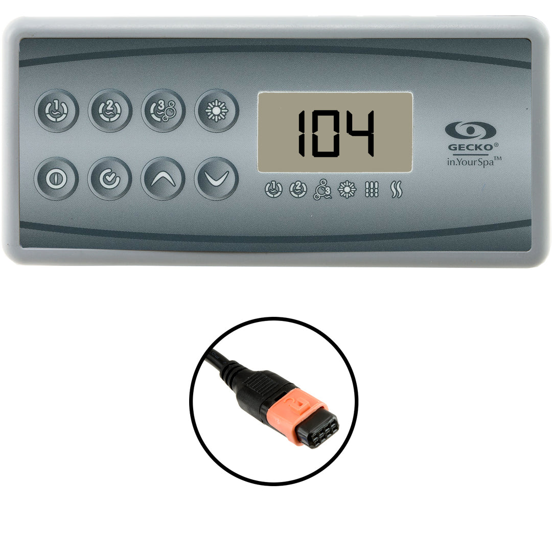 Gecko in.k8 8-Button Spa Topside Control – SpaDepot.com