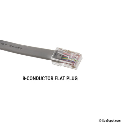 8 conductor flat plug