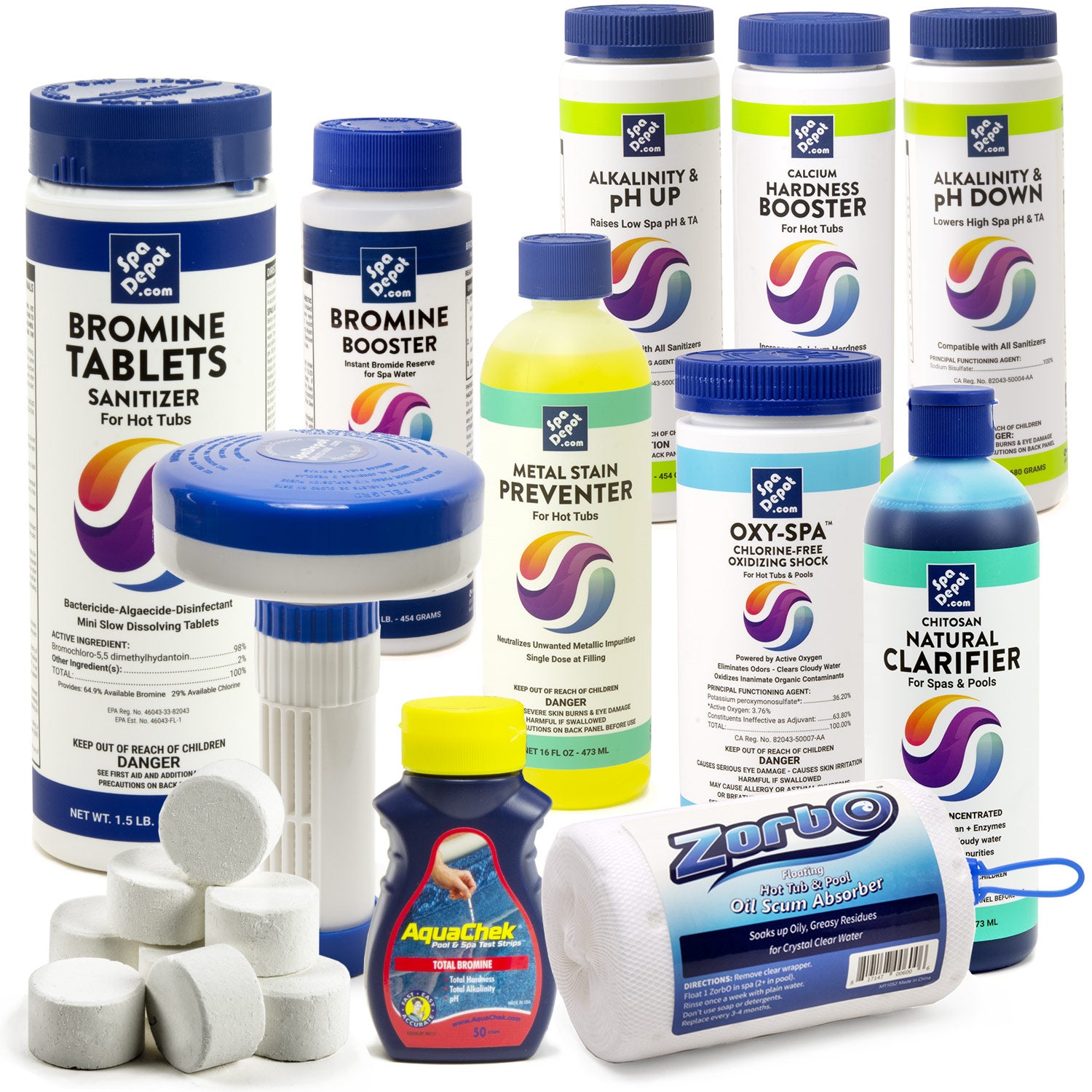Promine Tablet Bromine Spa Pro Supplies Kit - Bromine Tablet System – SpaDepot.com