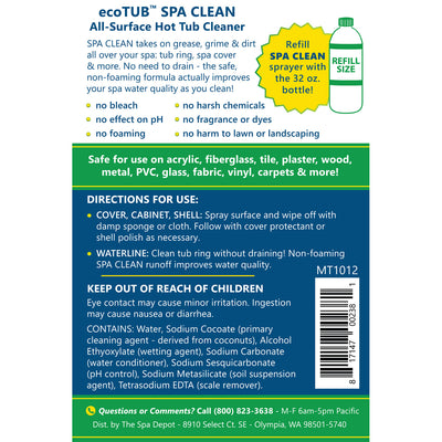 eco-TUB Spa Clean All Surface Cleaner 16 oz.