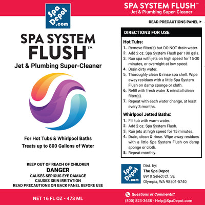 Spa System Flush - Hot Tub Cleaner