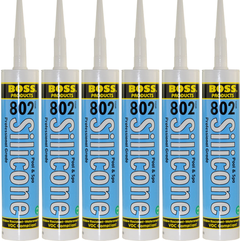Clear Silicone Sealant ~ 6-Pack