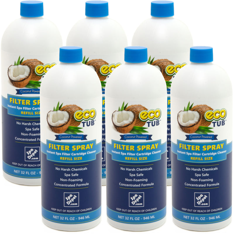 eco-TUB Filter Spray Cleaner Refill ~ 6-Pack