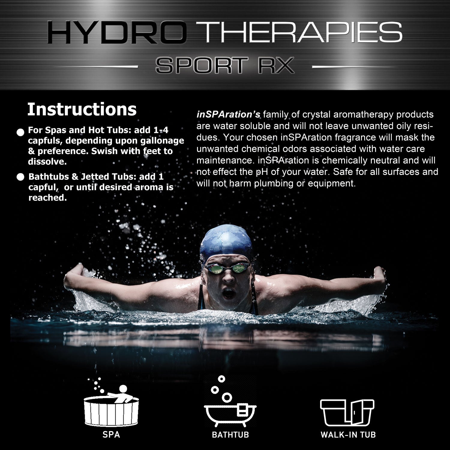 HydroTherapies Sport RX Spa Aromatherapy Crystals 19 oz - Relax