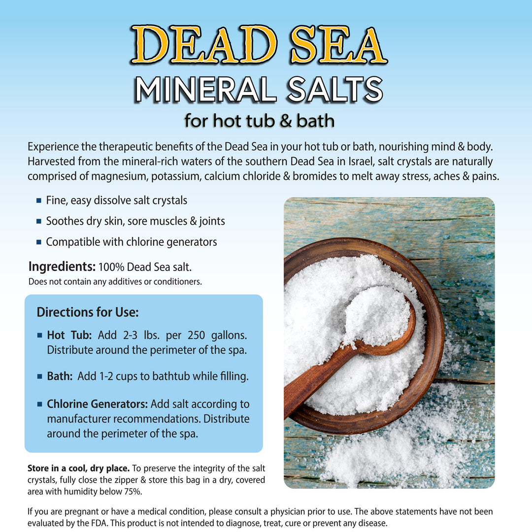 Premium Natural Dead Sea Salts for Spas - 5lbs – SpaDepot.com