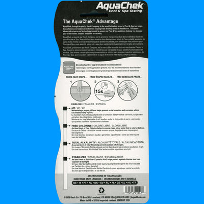 AquaChek Yellow - Chlorine 4-in-1 Test Strips